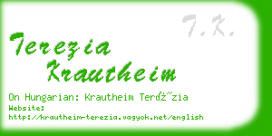 terezia krautheim business card